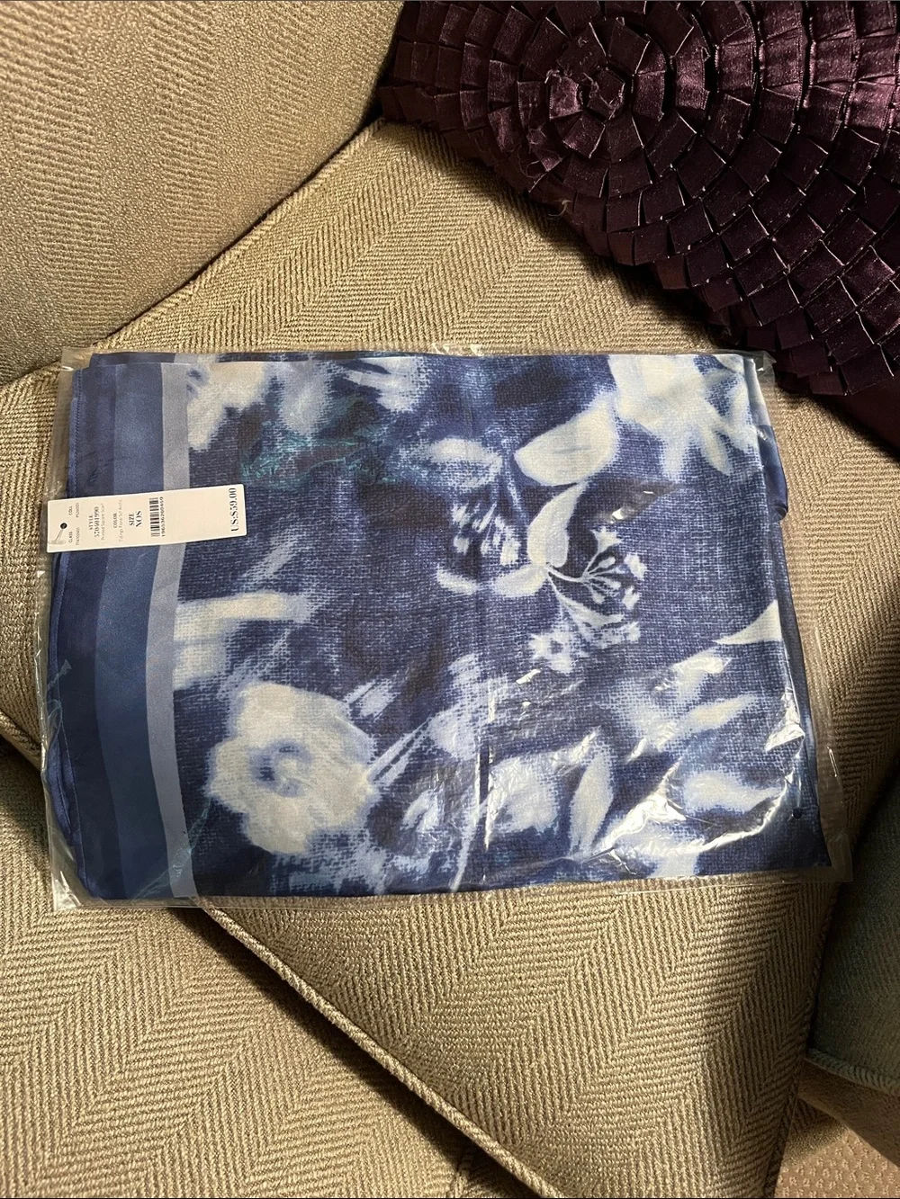 WHBM Floral Square Scarf